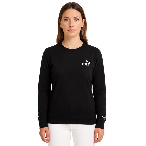 Puma Slimfit Crewneck Sweatshirt in Vintage Wash Black EUC Size XS - Picture 1 of 4